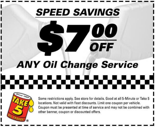 Take 5 Oil Change Coupons, Promo Codes & Deals Jul-2020