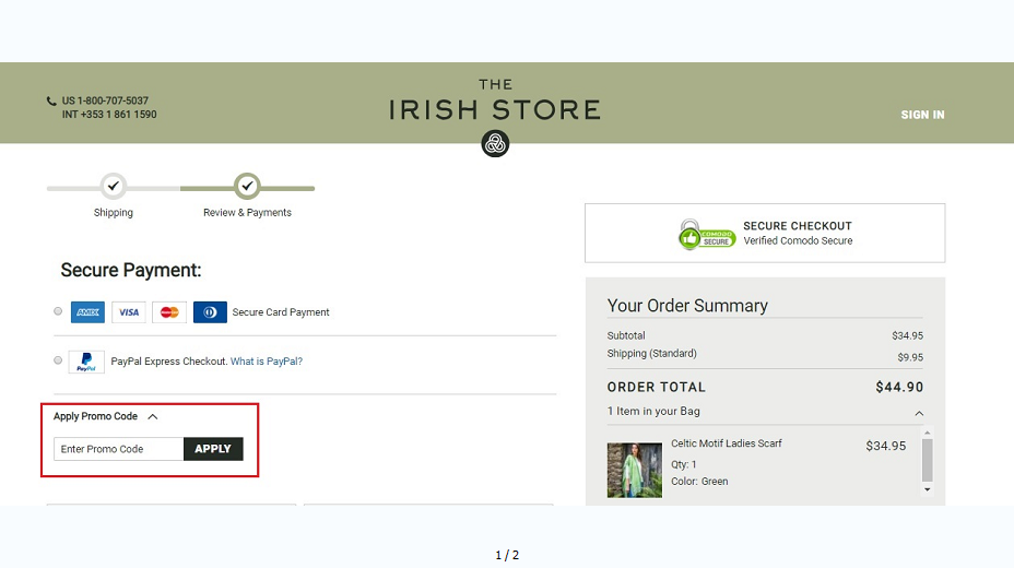 The Irish Store Coupons 01