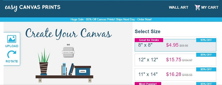 easycanvas prints promo codes