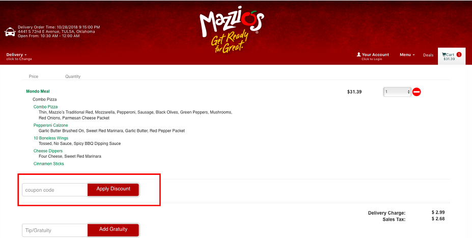 Mazzio's Italian Eatery Coupons