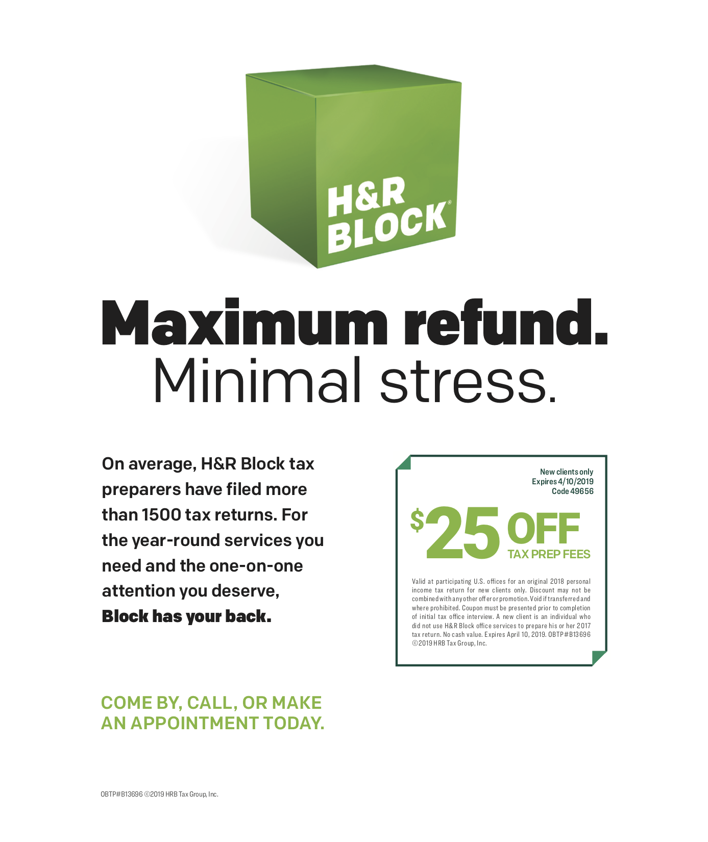 35 OFF H R Block Coupons Promo Codes Deals Aug 2020